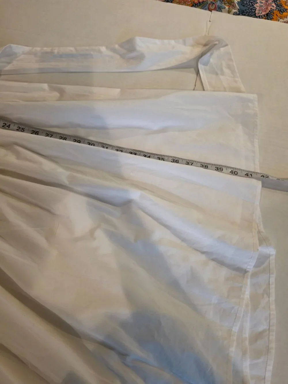 J Crew Tie Back Cotton Poplin White Mini Dress Size 18